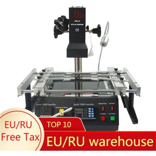 LY IR6500 V.2 BGA rework soldering station 2 zones infrared 2300W PC410 software control with bga reballing kit stencils for bga