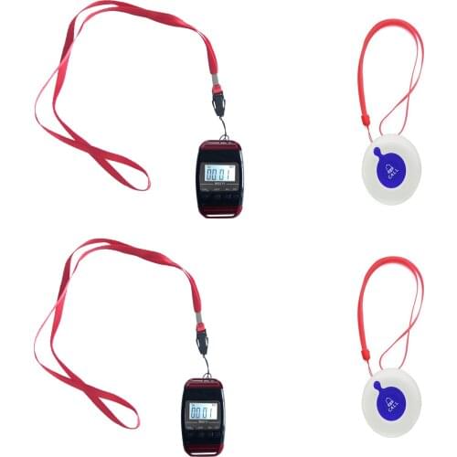 MEEYI/Y650/Y-A1 Wireless Nursing Pager, Home Nurse Call System, Easy Press, 5 Levels of Volume, Three Reminders, Alarm Receiver