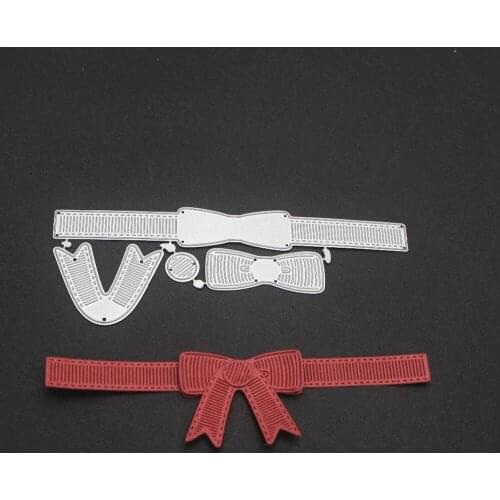 Bow ie Metal Cutting Dies Stencils For Card Making Decorative Embossing Suit Paper Cards Stamp DIY