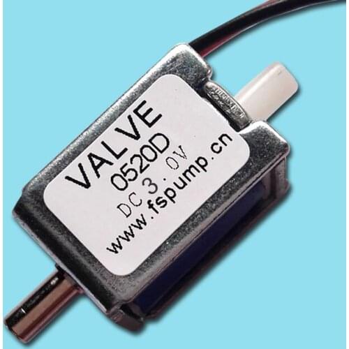 Miniature Solenoid Valve 0520D 3V 4.5V Normally Closed Electronic Valve