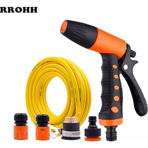 Mutifunctional Garden Water Gun With Hose Nozzle Household Car Washing Yard Water Sprayer Pipe Tube Nozzle Sprinkle Tools