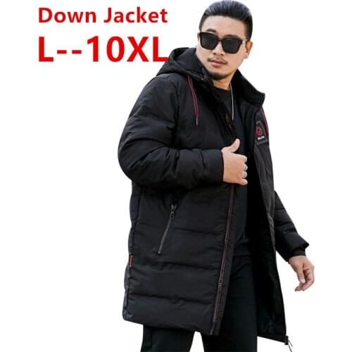 Plus 10XL 8XL 6XL 5XL 90% white goose dow n jacket hooded goose dow n coat for men thicken light outwear waterproof high quality