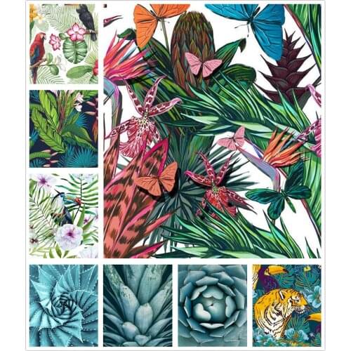 Plants Leaves Flower Succulent 5D Diy Full Square and Round Diamond Painting Embroidery Cross Stitch Kit Wall Art Home Decor