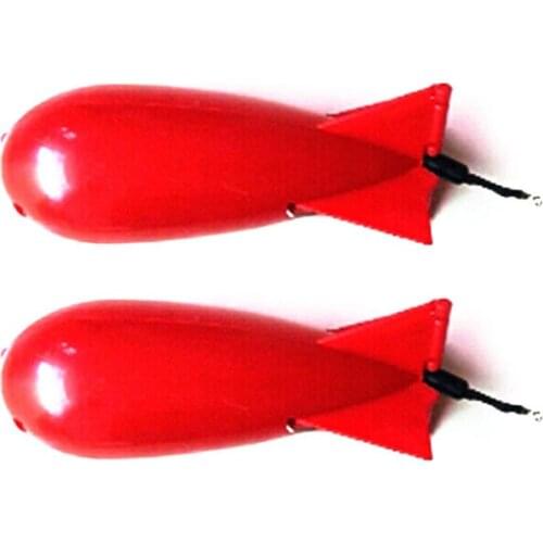 Pack of 2 Fishing Bait Bomb Carp Spod Bomb Bait Rocket Floats Fishing Feeder YS-BUY