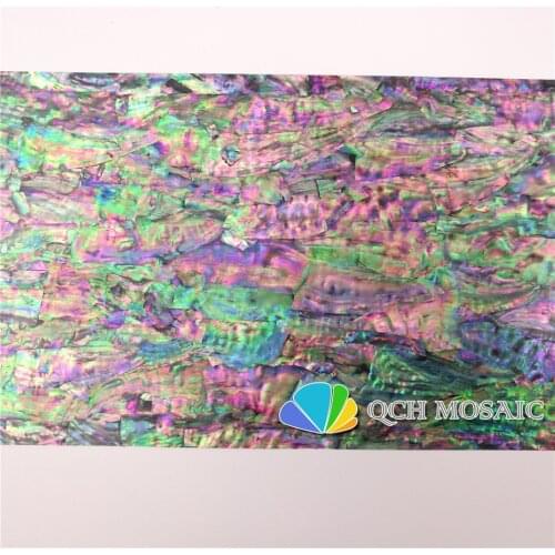 Natural Korea paua abalone shell laminate sheet for musical instrument and wood inlay black back 20pcs/lot