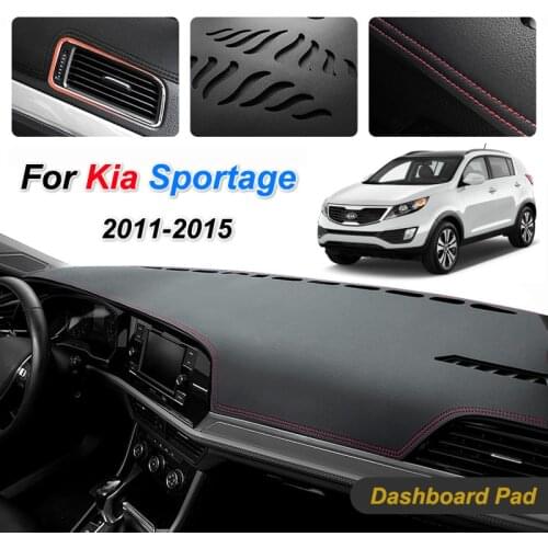 For Kia Sportage 2011-2015 Sl Anti-Slip Mat Dashboard Cover Pad Sunshade Dashmat Carpet Anti-Uv Car Accessories