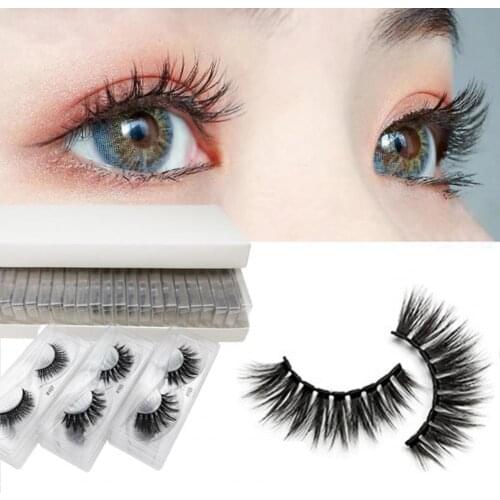 10 Pairs Eyelash Reusable Thick Imitation Faux Mink Hair Makeup Eye Lash for Decoration
