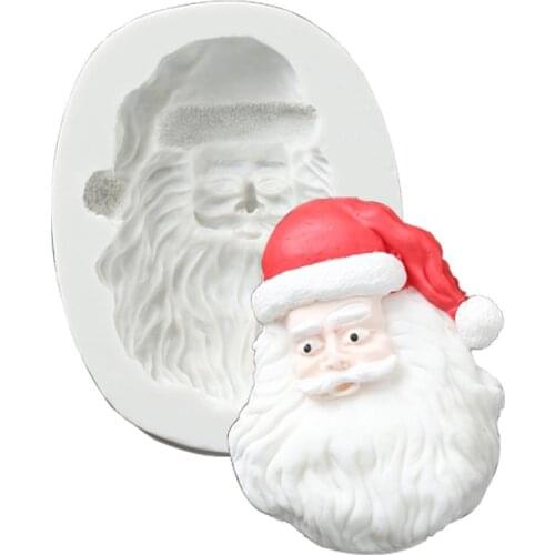 Christmas Santa Clause Craft Art Silicone Mold Craft Molds DIY Handmade Molds Cake Decorating Tools 3D Stereo Mould Chocolate