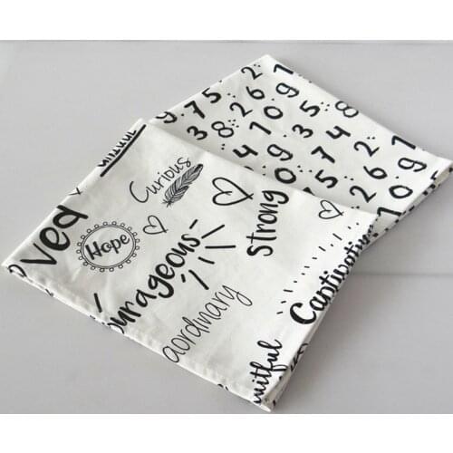 Table Napkin Reusable Textile Napkin Morden Style Printed Home Use Kitchen Towel Fabric Tablemat Background