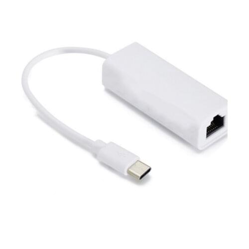 USB Type C Ethernet Adapter Network Card USB Type-C To RJ45 10/100Mbps Lan Internet Cable For MacBook PC Windows XP 7 8 10