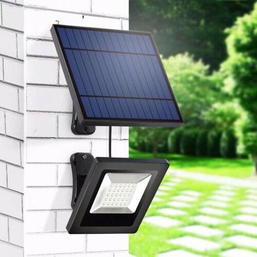 Solar Light LED With Separable Solar Panel 16FT Cord Floodlight Solar Lamp Garden Wall Underground Solar Lighting