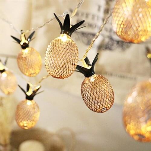Cherry Blossoms/sunflower/Pineapple LED String Lights 20/30 LED Fairy String Lights for Valentines Day Wedding Party Decoration
