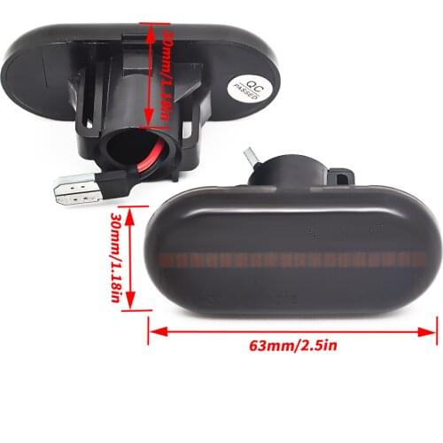 For Renault Clio 1 2 KANGOO MEGANE ESPACE TWINGO MASTER Led Dynamic Side Marker Turn Signal Light for Nissan Opel Smart FORTWO