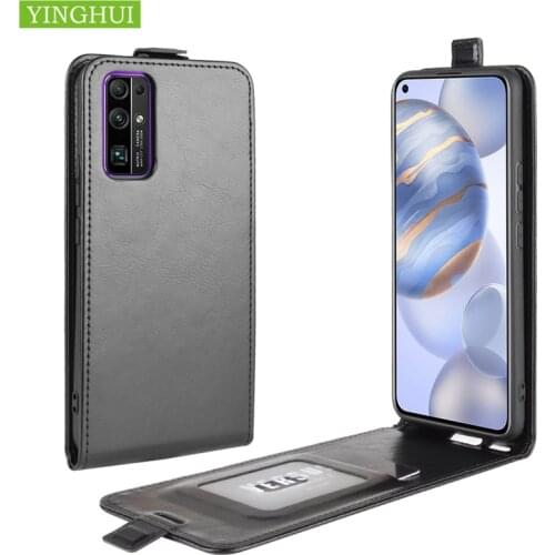Vertical Cover With Card Holder For Huawei Honor 30 Pro 30S case Flip Luxury Leather cover For Honor Play 4T Pro Phone Case bag
