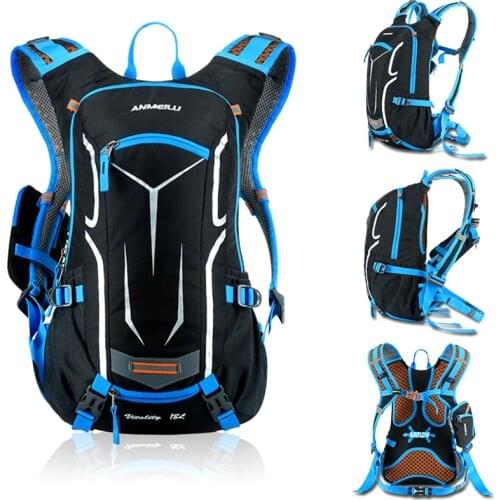 Waterproof Bicycle Bag Cycling Backpack Breathable Rucksack Rain Cover Outdoor Hiking Riding Camping Hydration Bike Backpack 18L