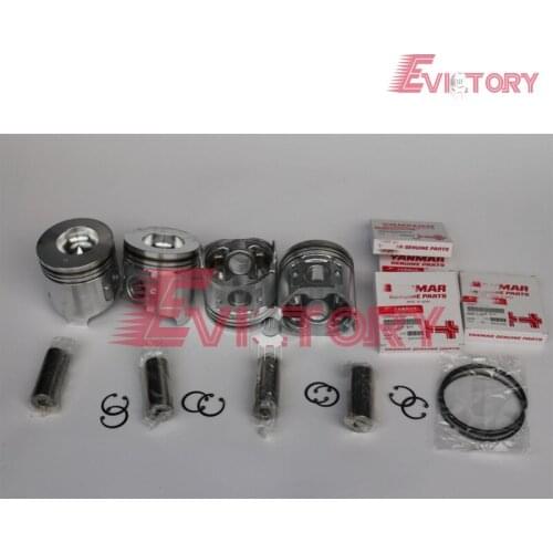 Yanmar 4D98E 4TNE98 4TNV98 overhaul rebuild kit piston ring gasket