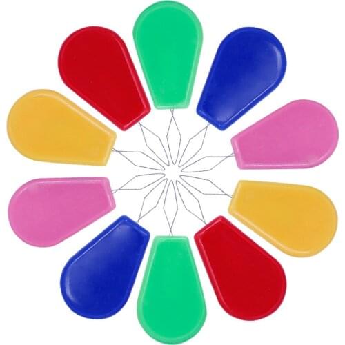 MIUSIE 10/20PCS Sewing Stitch Bow Wire Needle Threader Insertion Household Tool Colorful Hand Craft Plastic Sewing Machines