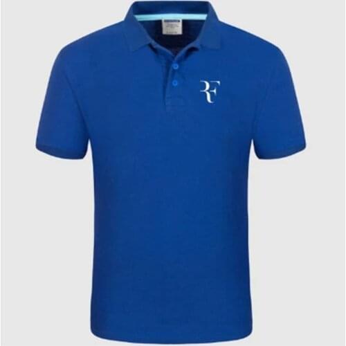 2021 New Polo Shirt RF roger federer logo Cotton Polo shirt Short Sleeve High Quantity polo shirts 6 orders