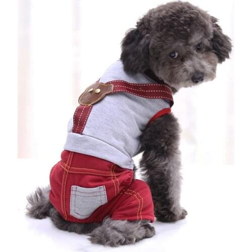 50% Hot Sales!!! Pet Bodysuit Round Neck Four-legged Cotton Comfortable Puppy Jumpsuit for Daily Life