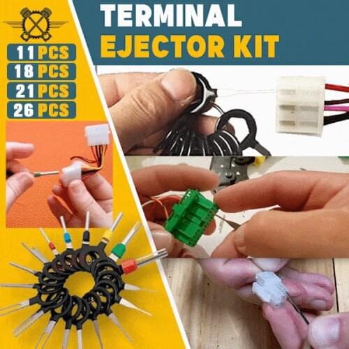 76pcs Terminal Ejector Kit Terminal Removal Tool Kit Car Terminal Removal Tool Kit Terminal Ejector Kit Wire Connector Pin