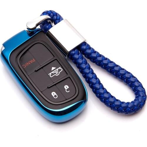 Car Key Case Cover For Jeep Grand Cherokee Chrysler 300C Renegade Soft TPU Protection Shell Car Styling Accessorise Cover Case