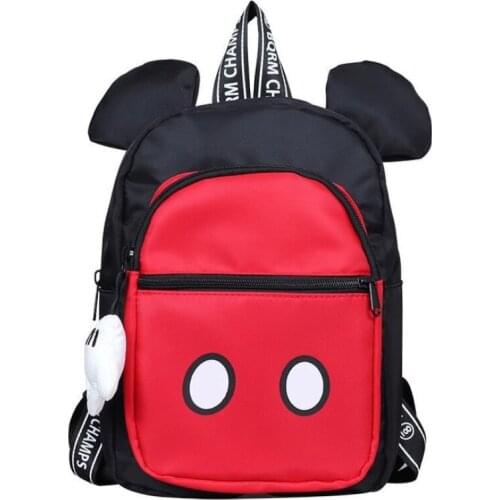 Disney Childrens Bag Mickey Mouse Childrens Bacpack Autumn Mickey Minnie Mouse Pattern Backpack for Kids Gifts