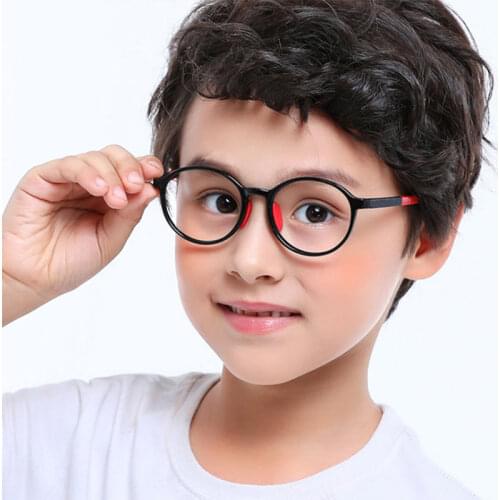 Kids Anti Blue Light Tr90 Optical Frames Student Round Fashion Computer Glasses 50177