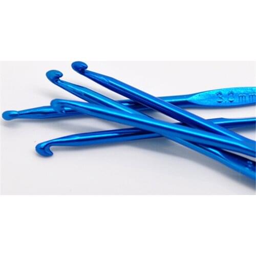 DoreenBeads Aluminum Hand Sewing Crochet Hook At Random Color DIY Crafts Home Supplies 15cm(5 7/8") long, 5 PCs/Set