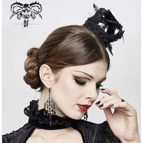 Devil Fashion Womens Gothic Hair Clip Gorgeous Queen Crown Shape Party Evening Dinner Hair Accessories