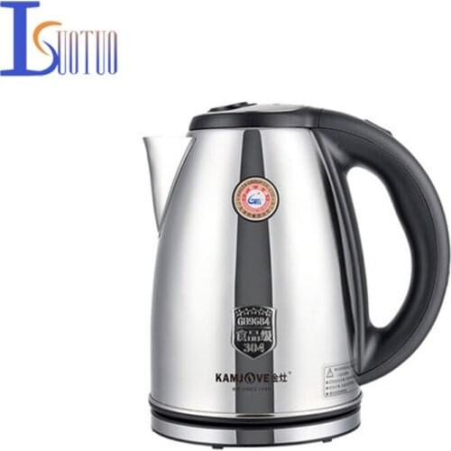 T-190 Food grade 304 stainless steel electric kettle, 2L large capacity electric teapot 2L 1800W