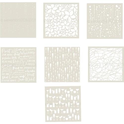 Background Mask Stencil plastic graduation for diy scrapbook / album decoration embossed diy paper card B009