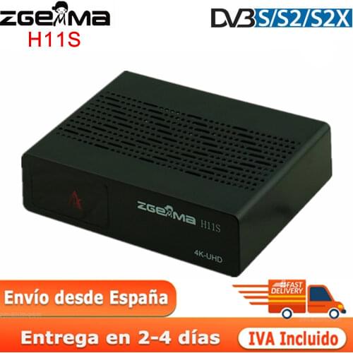 Original Sale Zgemma H9S SE Enigma2 Linux & Android Satellite Receiver 4K UHD DVB-S2X Bulit in WiFi Satellite TV Receptor