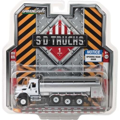 GreenLight 1:64 2017 International WorkStar Tanker Truck Alloy model car Metal toys for childen kids diecast gift