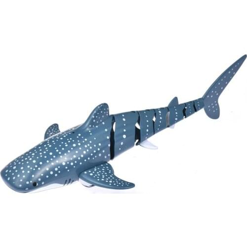 HOT 2.4G RC Shark Fish Boat Robot Radio Simulation Waterproof Model Electronic Remote Control Swimming Animal Toys For Children