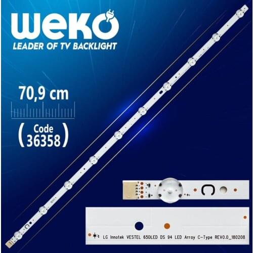 LG INNOTEK 65DLED DS 94 LED ARRAY C-TYPE REV0.0 _ 180208 10 LED 70.9 CM