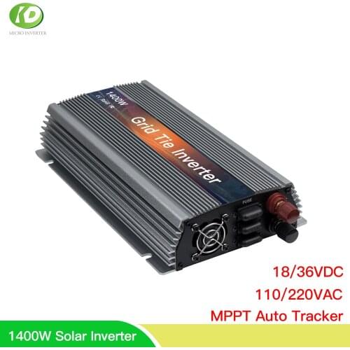 GTI1400 MPPT Solar Micro Inverter 18V 36V On Grid Tie Inversor Converter Home 110V 220V For Battery Wind Generator Solar Panel