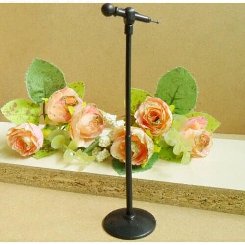Cute Mini Plastic Microphone Model Dollhouse Miniature Furniture Accessories
