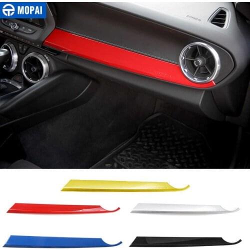 MOPAI Car Interior Front Passenger Seat Copilot Panel Decoration Stickers for Chevrolet Camaro 2017 Up Car Accessories Styling