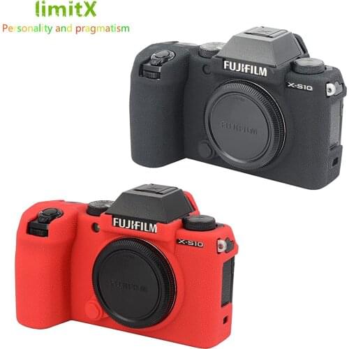Soft Silicone Armor Skin Camera Case Body Cover Protector Anti-skid Texture Design for Fujifilm X-T4 XT4 X-S10 XS10