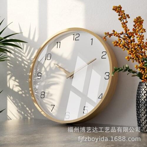 Wall clock fashion silent clock living room modern simple clock Nordic bedroom wall clock