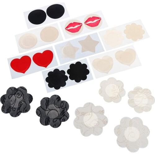 10pcs Womens Invisible Breast Lift Tape Overlays On Bra Nipple Stickers Chest Stickers Adhesivo Bra Nipple Covers Accessorie