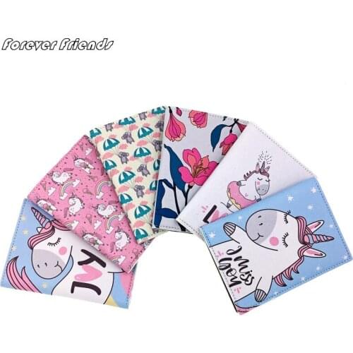 Rainbow Horse Passport Covers Travel Accessories Creative PU Leather ID Bank Card Bag Men Women Passport Business Holder