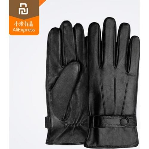 Youpin Qimian Lambskin Touch Screen Gloves Spanish Raw Winter Autumn Thicken Warm unisex for driving,moto,fishing