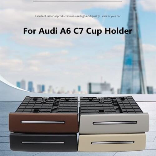 For Audi A6 C7 Cup Holder Upgrade and Modification Rear Armrest Box Drink Cup Holder Rear Seat Armrest Cup Holder Tea Cup Holder