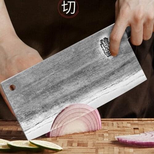 Hand-forged kitchen knife Household slicing knife Old-fashioned kitchen knife Special ultra-fast and sharp kitchen Tang knife