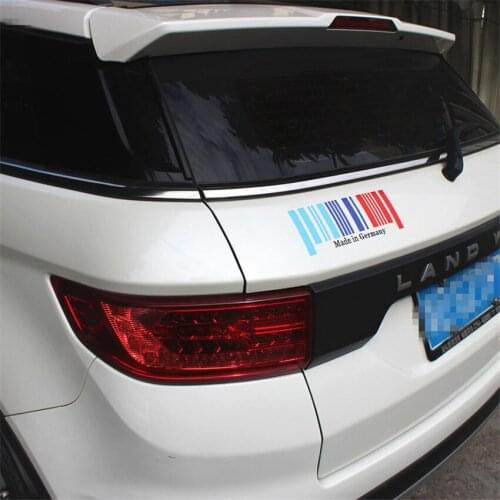 Made in Germany Flag DE Bar Code Car Stickers PVC Decal Styling For BMW M3 M5 X3 X5 X6 E36 E39 E46 E30 E60 E92 f34 f10 f2