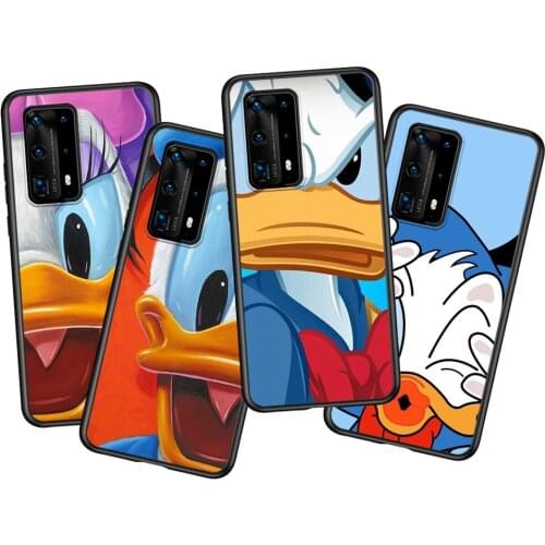 Disney Donald Duck Silicone Cover For Huawei P40 P30 P20 Pro P10 P9 P8 Lite RU E Mini Plus 2019 2017 Soft Phone Case