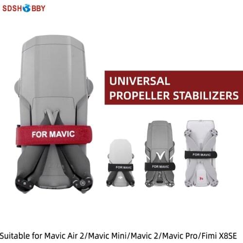 Sunnylife 2pcs Propeller Stabilizers Velcro Fixing Strap 20x380mm for Mavic Air 2/Mavic Mini/Mavic 2/Mavic Pro/Fimi X8SE