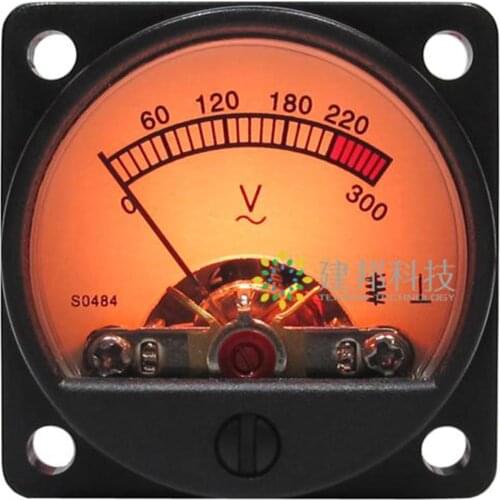DB Level AC Voltmeter VU Panel Meter Header w/Backlight & Power Supply Module