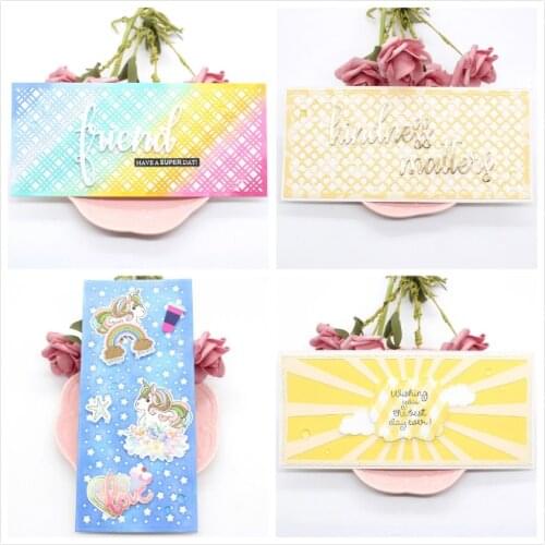 YPP CRAFT Slimline Background Metal Cutting Dies for Scrapbooking/photo album Decorative Embossing Paper Card